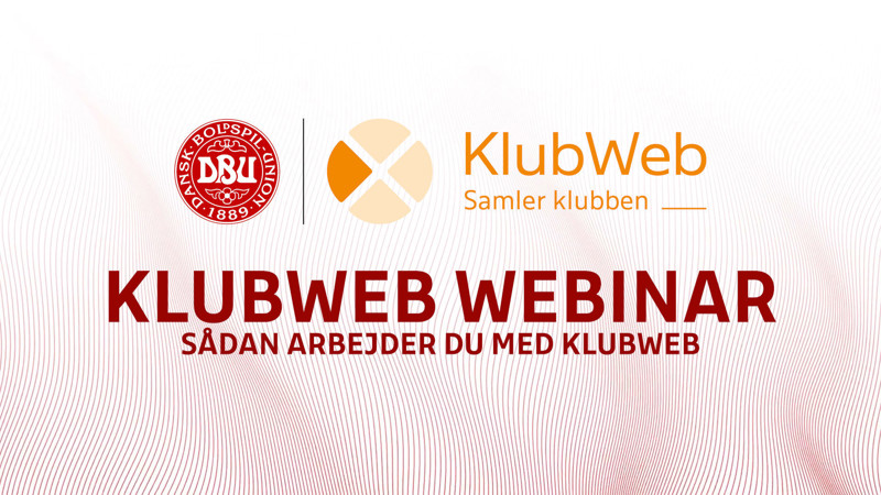 Sådan arbejder du med KlubWeb - nyt webinar den 28. september